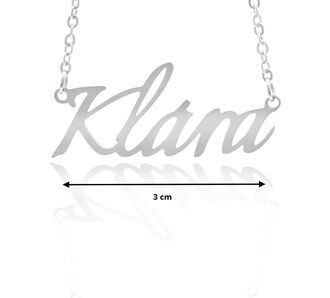 Fashion Icon Ocelový přívěsek jméno Klára