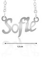 Fashion Icon Ocelový přívěsek jméno Sofie
