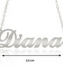 Fashion Icon Ocelový přívěsek jméno Diana