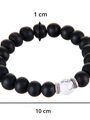 Pánský náramek kombinovaný onyx + magnezit 1cm