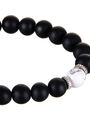 Pánský náramek kombinovaný onyx + magnezit 1cm