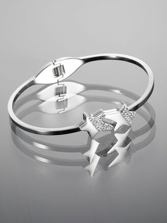 Stylový náramek z chirurgické oceli hvězdy