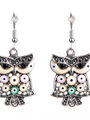 Fashion Icon Náušnice sovy s krystalky etno styl - ochranné oko
