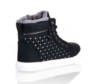 Fashion world Dámské zimní tenisky s kožichem a zipem 36 - 42