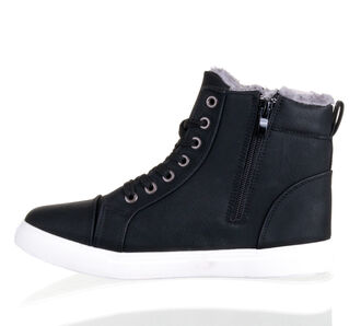 Fashion world Dámské zimní tenisky s kožichem a zipem 36 - 42