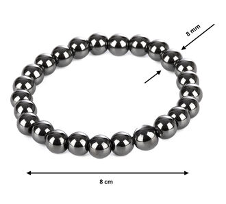 Fashion Icon Hematit náramek  - 6 mm