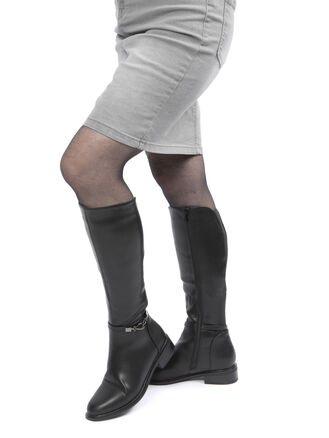 Stylové dámské kozačky s kožíškem uvnitř