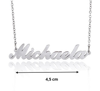 Fashion Icon Ocelový přívěsek jméno Michaela