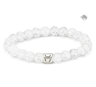 Praskaný křišťálový náramek ve znamení zvěrokruhu - Býk