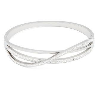 Fashion Icon zaoblený pevný náramek z chirurgické oceli