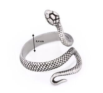 Fashion Icon unisex prsten Snake look