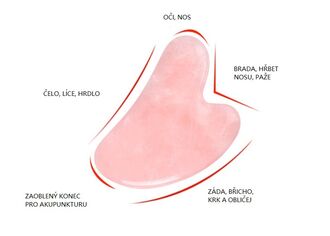 Sada masážní váleček a destička Gua Sha avanturín v dárkové krabičce