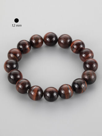 Nepřehlédnutelný luxusní náramek z 1,2 cm velkých korálků býčího oka