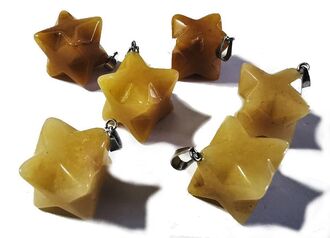 Přévěsek kalcit žlutý MERKABA