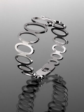 Exkluzivní náramek z chirurgické oceli s ovály