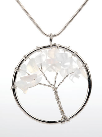OPALIT magický kulatý amulet Strom života
