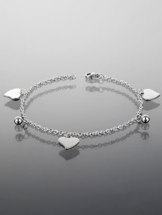 Náramek srdce z chirurgické oceli