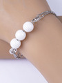 Fashion Jewelry náramek s bílými korálky