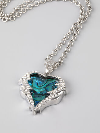 Přívěsek srdce z paua perleti