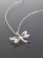Dámský náhrdelník s  vážkou  z chirurgické oceli