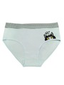 Dámské kalhotky s proužky a s obrázkem kočičky, 3 ks v balení