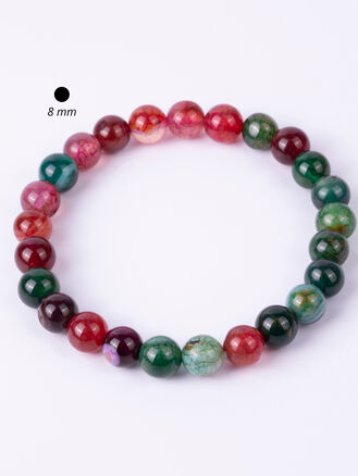 Elegantní pestrobarevný náramek z achátu
