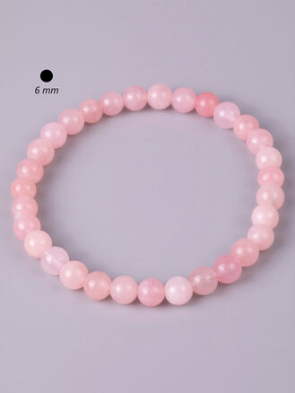 Krásný náramek z malých korálků světle růžového jadeitu