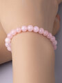 Krásný náramek z malých korálků světle růžového jadeitu