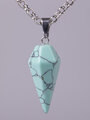 Exkluzivní amulet ve tvaru masivního kyvadla z tyrkenitu