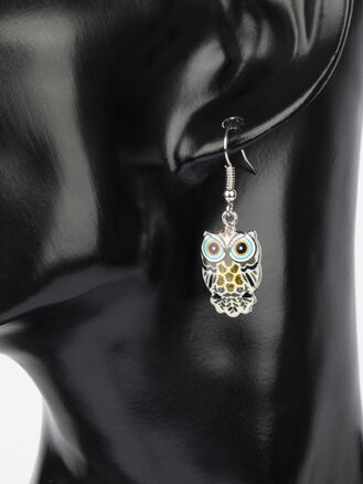 Dámské náušnice sova