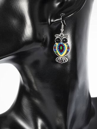 Dámské náušnice sova