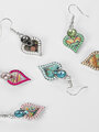 Fashion jewelry visací náušnice s korálky