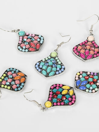 Fashion jewelry visací náušnice s korálky