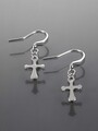 Náušnice křížek z chirurgické oceli