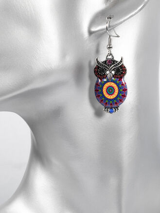 Dámské náušnice sova