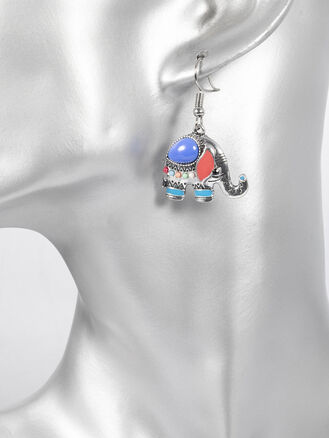 Fashion Jewelry náušnice slon s korálky