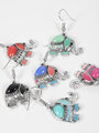 Fashion Jewelry náušnice slon s korálky