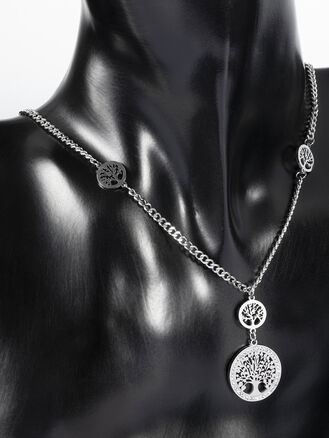 Náhrdelník z chirurgické oceli se stromem života