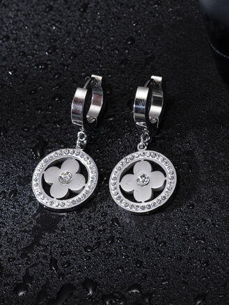 Náušnice květina z chirurgické oceli