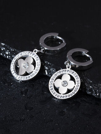 Náušnice květina z chirurgické oceli