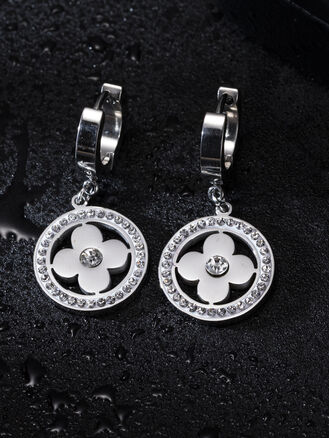 Náušnice květina z chirurgické oceli