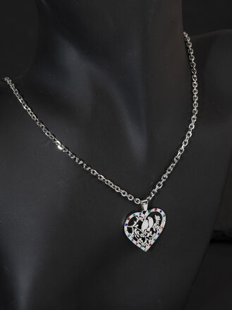 Náhrdelník z chirurgické oceli se srdíčkem