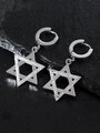 Náušnice Davidova hvězda  z chirurgické oceli