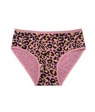 Dámské bavlněné kalhotky s leopardím vzorem, 3 ks v balení