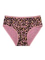 Dámské bavlněné kalhotky s leopardím vzorem, 3 ks v balení