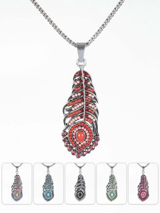 Fashion jewelry náhrdelník peříčko