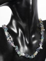 Sekaný náhrdelník z fluoritu -  vícebarevná