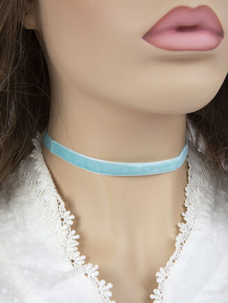 Fashion Jewelry choker náhrdelník modrý