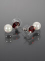 Fashion jewelry náušnice s perličkou a krystalkem Swarovski elements