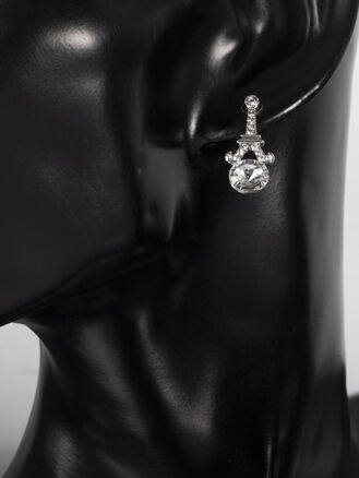 Fashion jewelry náušnice s Eiffelovou věží a krystalkem Swarovski elements
